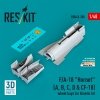 RESKIT RSU48-0388 F/A-18 Hornet (A, B, C, D & CF-18) wheel bays for Kinetic kit (3D printed) 1/48